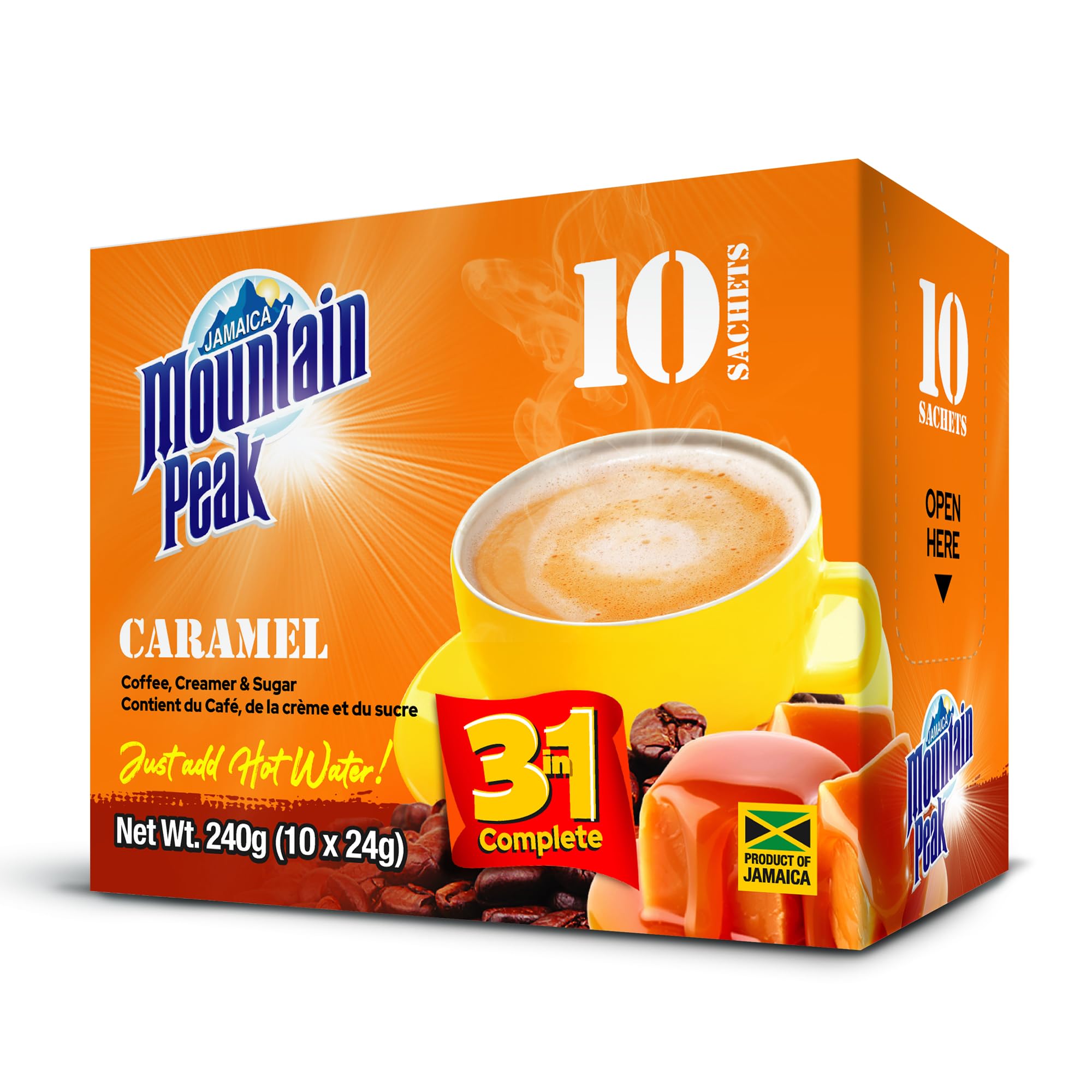 Amazon.com: Jamaica Mountain Peak Caramel 3 in 1 Instant Coffee